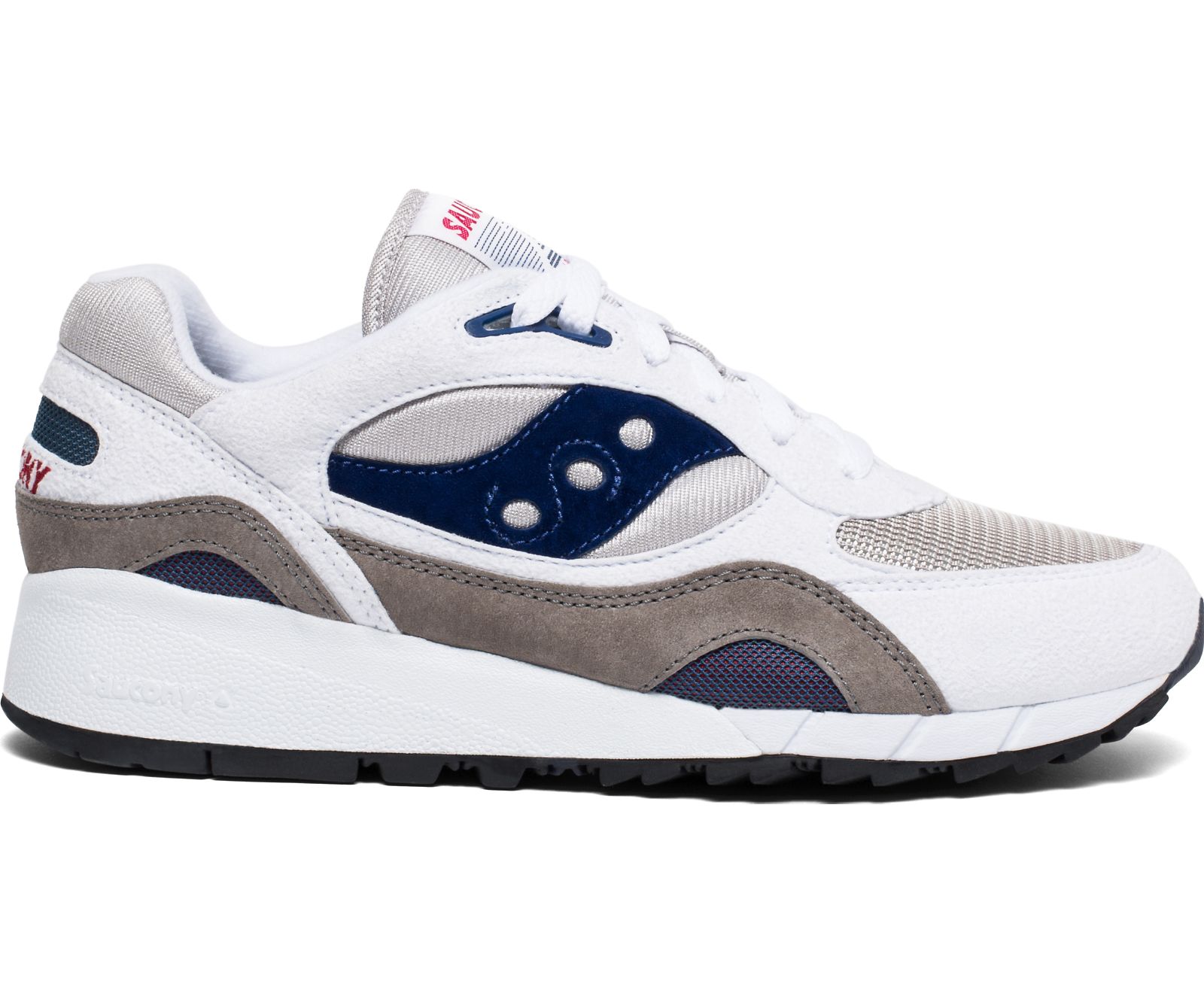 Men\'s Saucony Shadow 6000 Originals White / Grey / Navy | Singapore 430FDNM